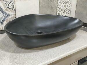 Vasque triangulaire 9061M-001 noir mat