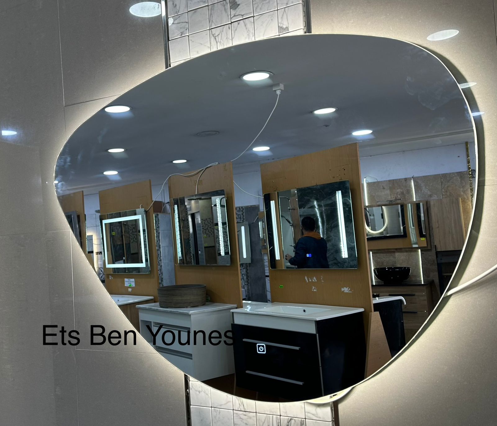 Miroir LED Mural tactile RAYBAN 90/70