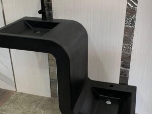 Lavabo Family noir matt