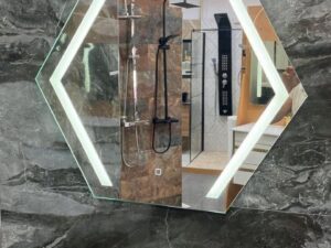 MIROIR LED Tactile Hexagonal 80*70