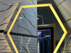 MIROIR LED Tactile Hexagonal 80*70